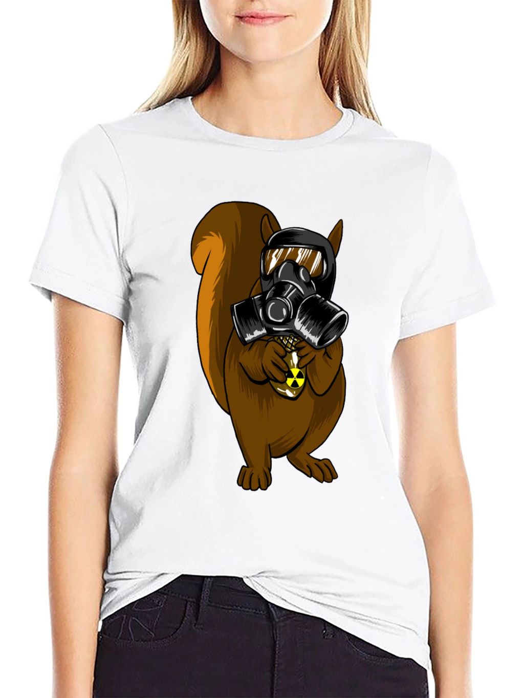 Squirrel Gas Mask Graphic Tee