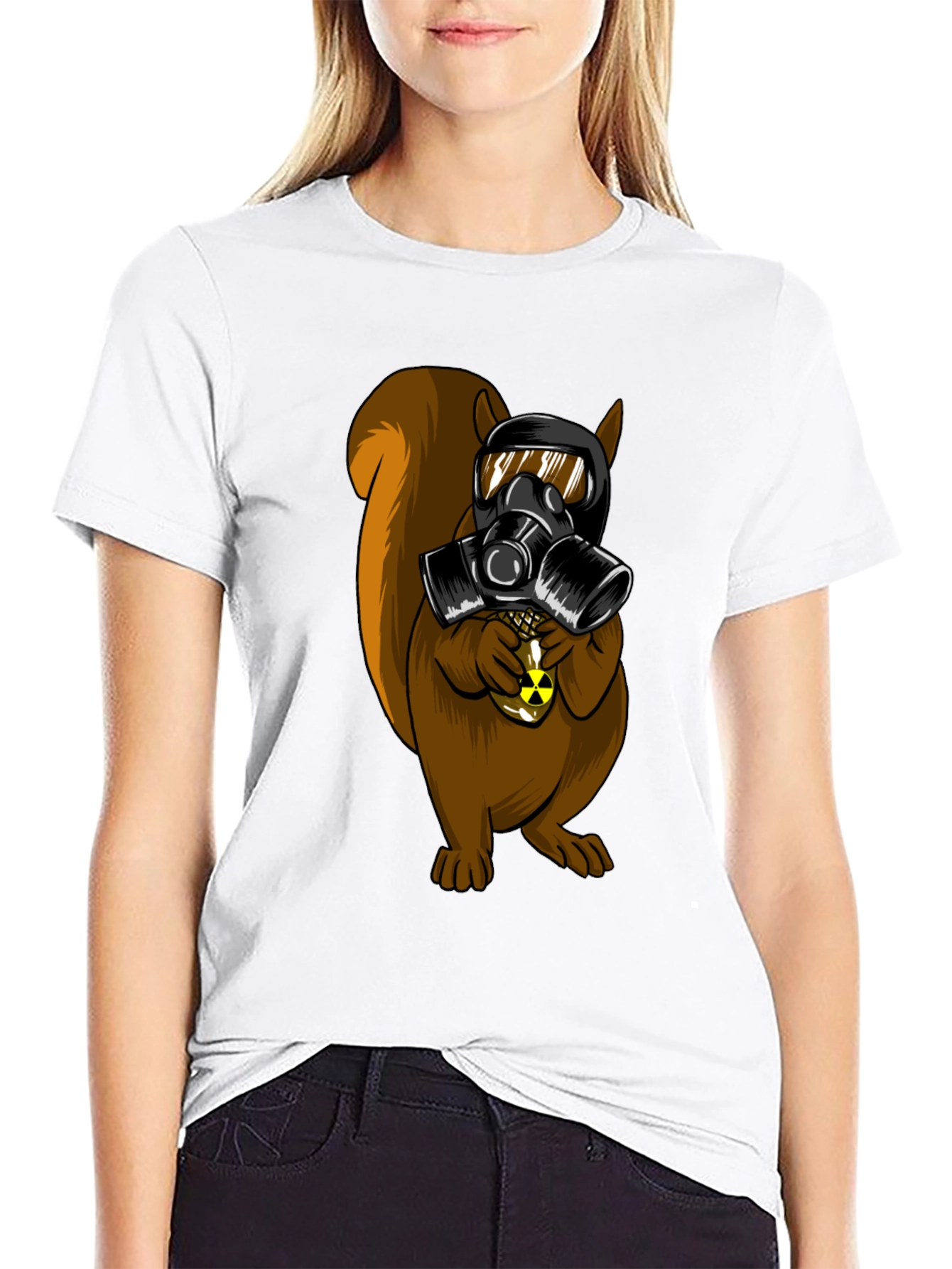 Squirrel Gas Mask Graphic Tee