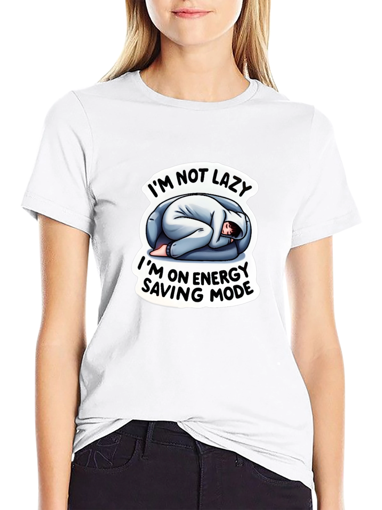 Im Not Lazy Energy Saving Mode Funny T-Shirt