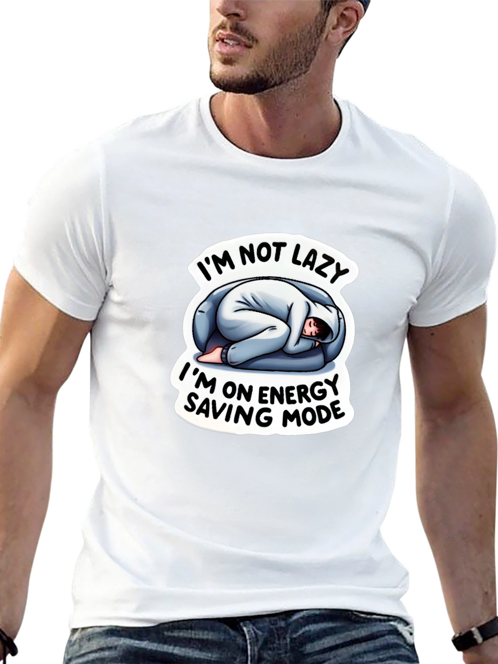 Im Not Lazy Energy Saving Mode Funny T-Shirt