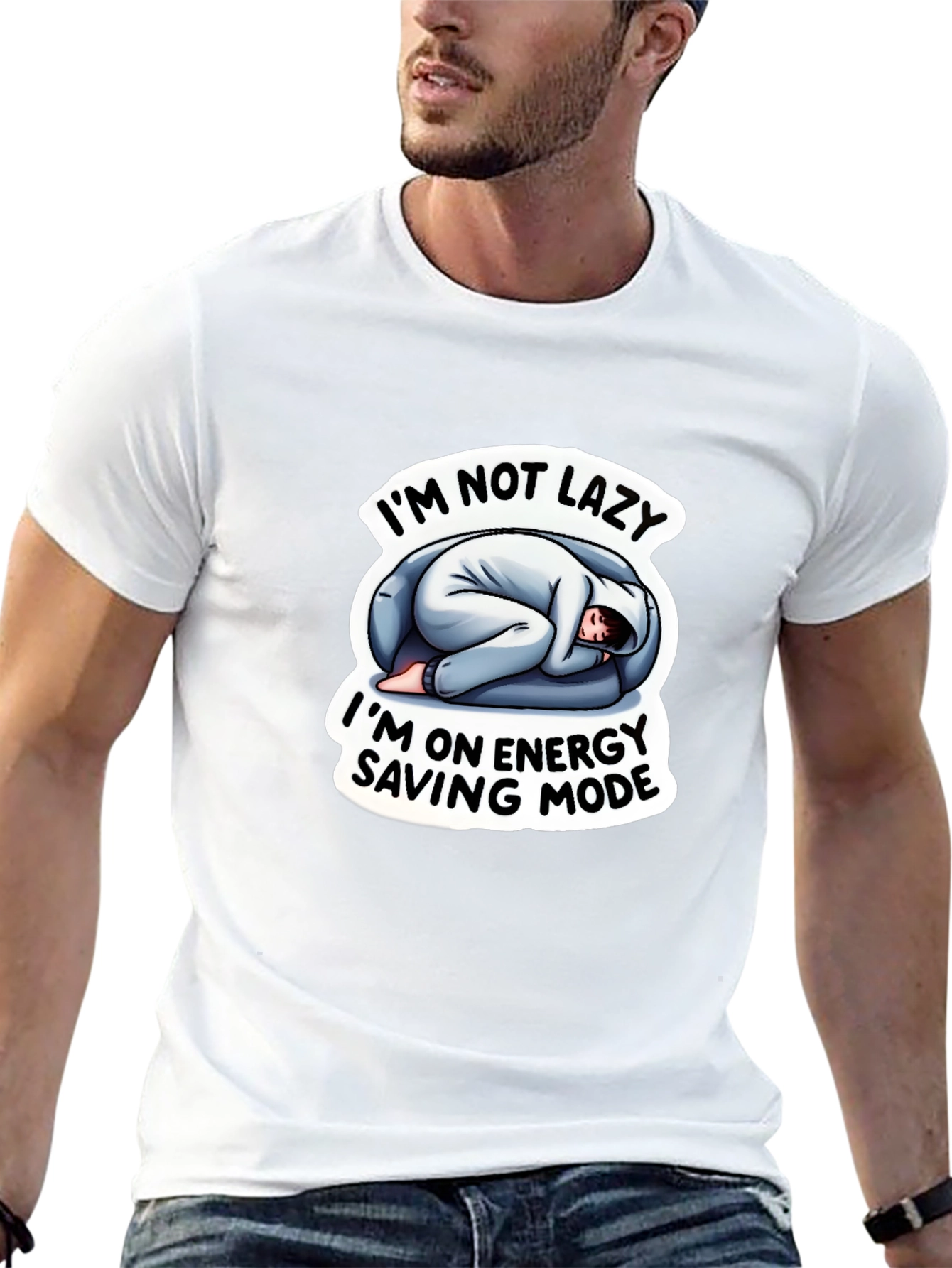 Im Not Lazy Energy Saving Mode Funny T-Shirt