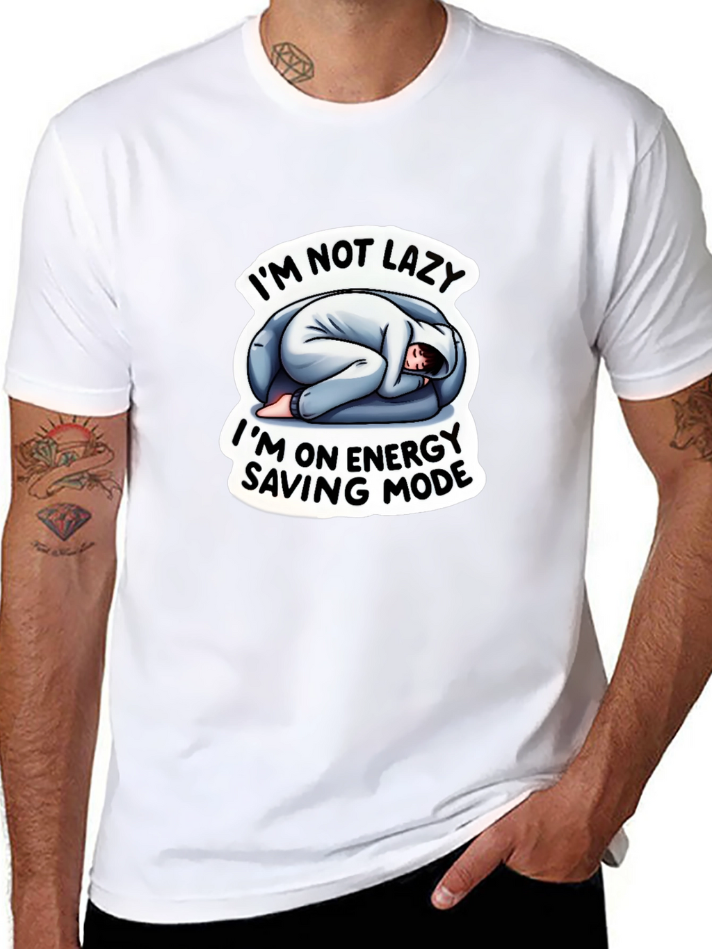 Im Not Lazy Energy Saving Mode Funny T-Shirt