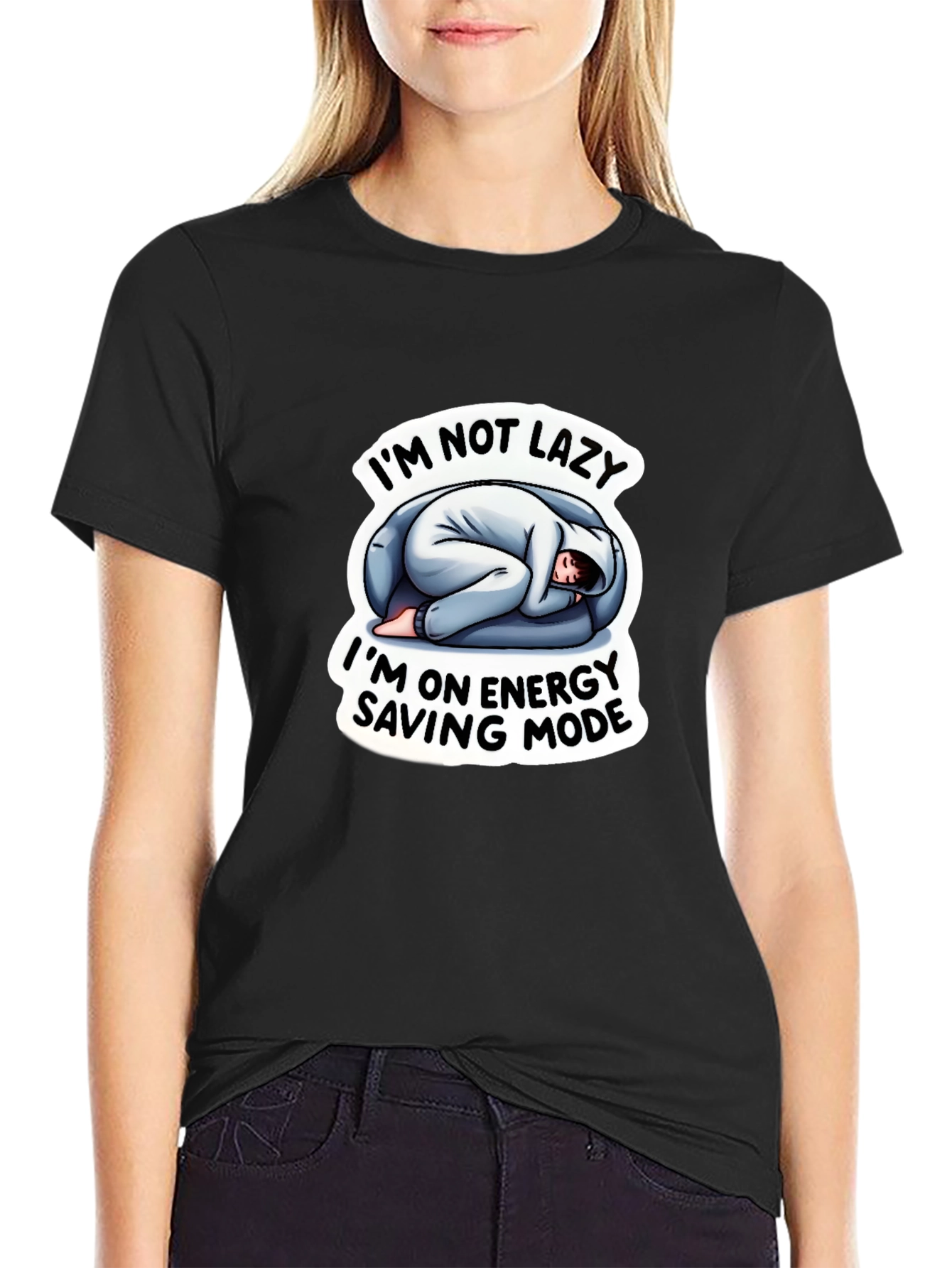 Im Not Lazy Energy Saving Mode Funny T-Shirt