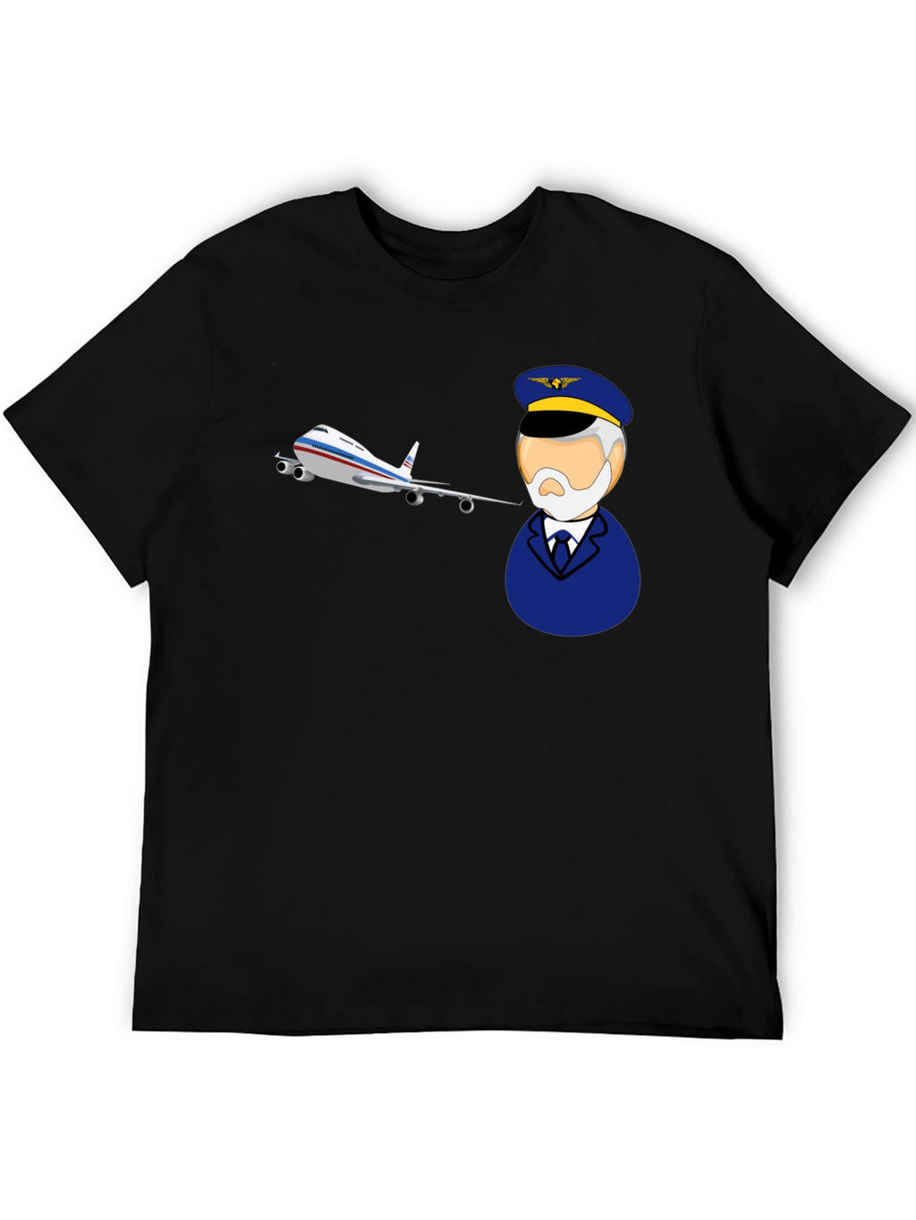Pilot and Plane Graphic T-Shirt