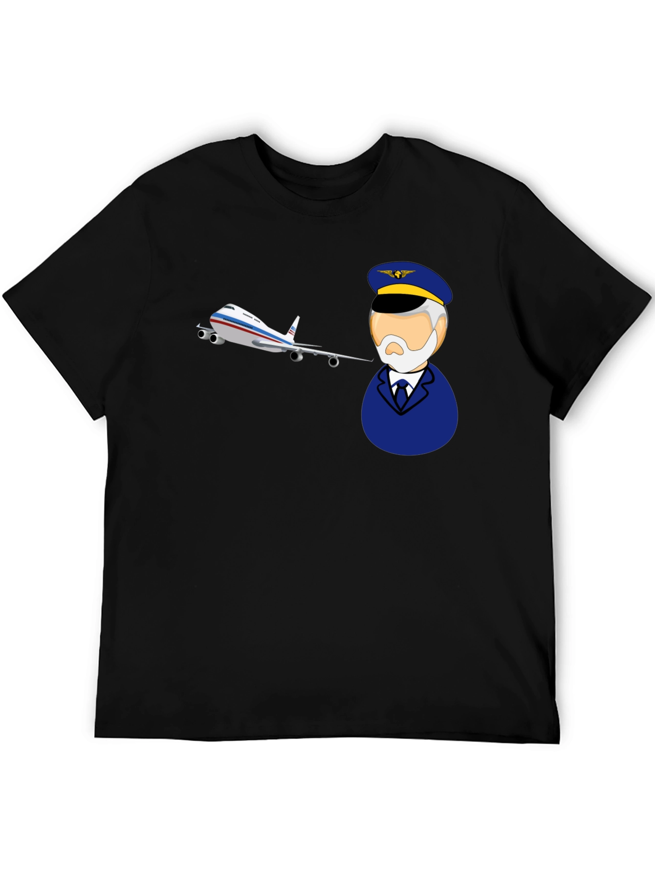 Pilot and Plane Graphic T-Shirt