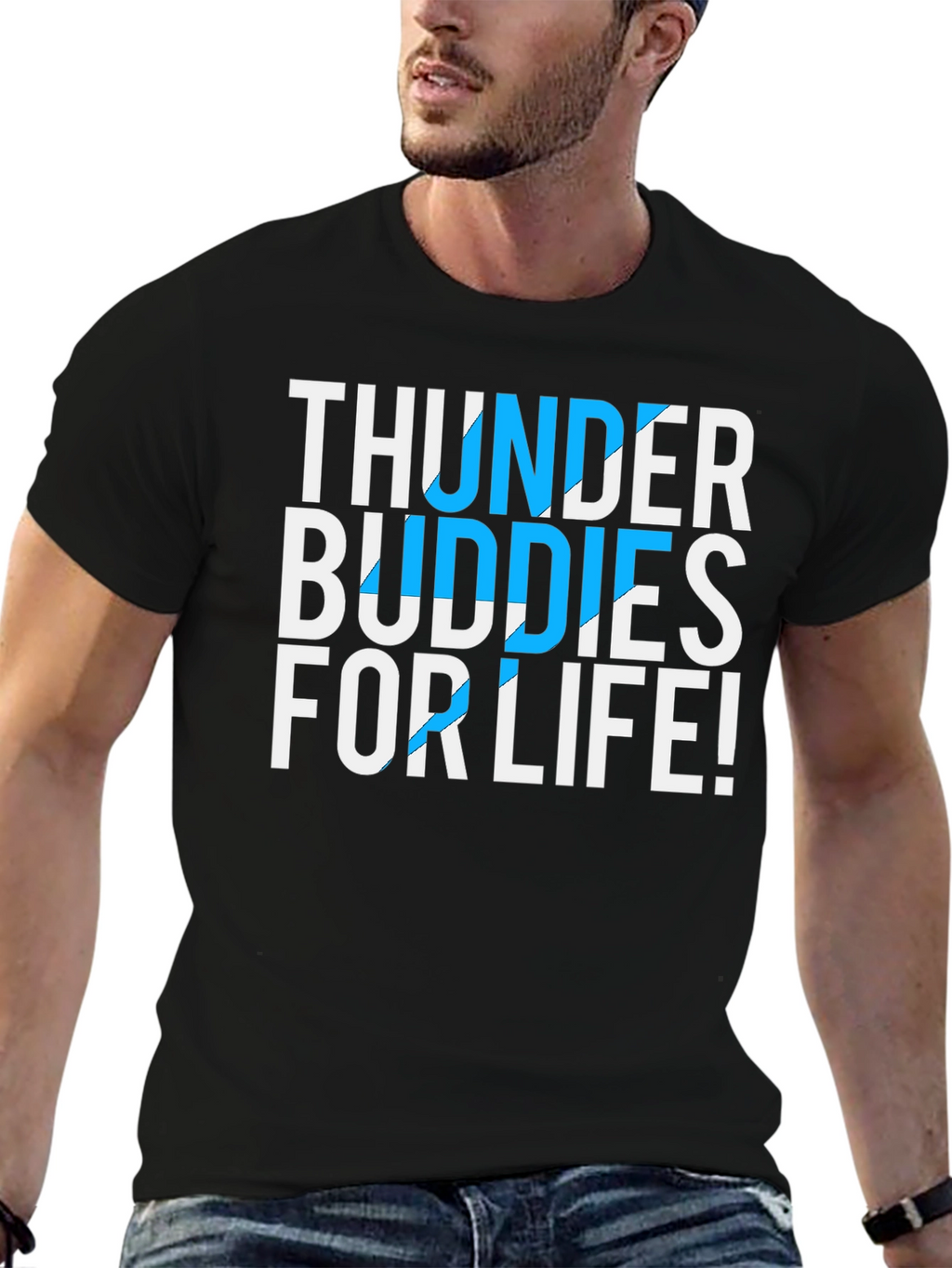 Thunder Buddies For Life Graphic Tee
