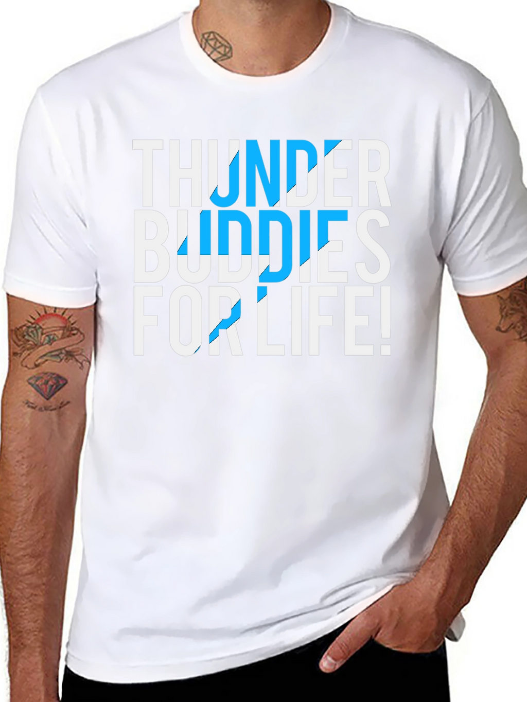 Thunder Buddies For Life Graphic Tee
