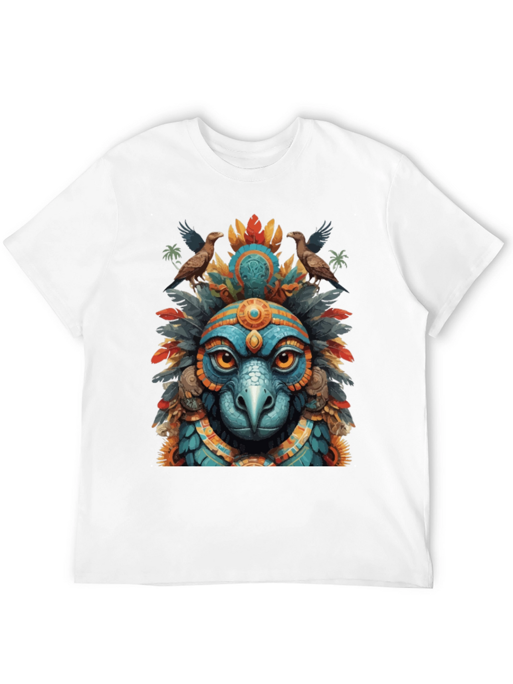 Aztec Eagle Warrior Graphic Tee