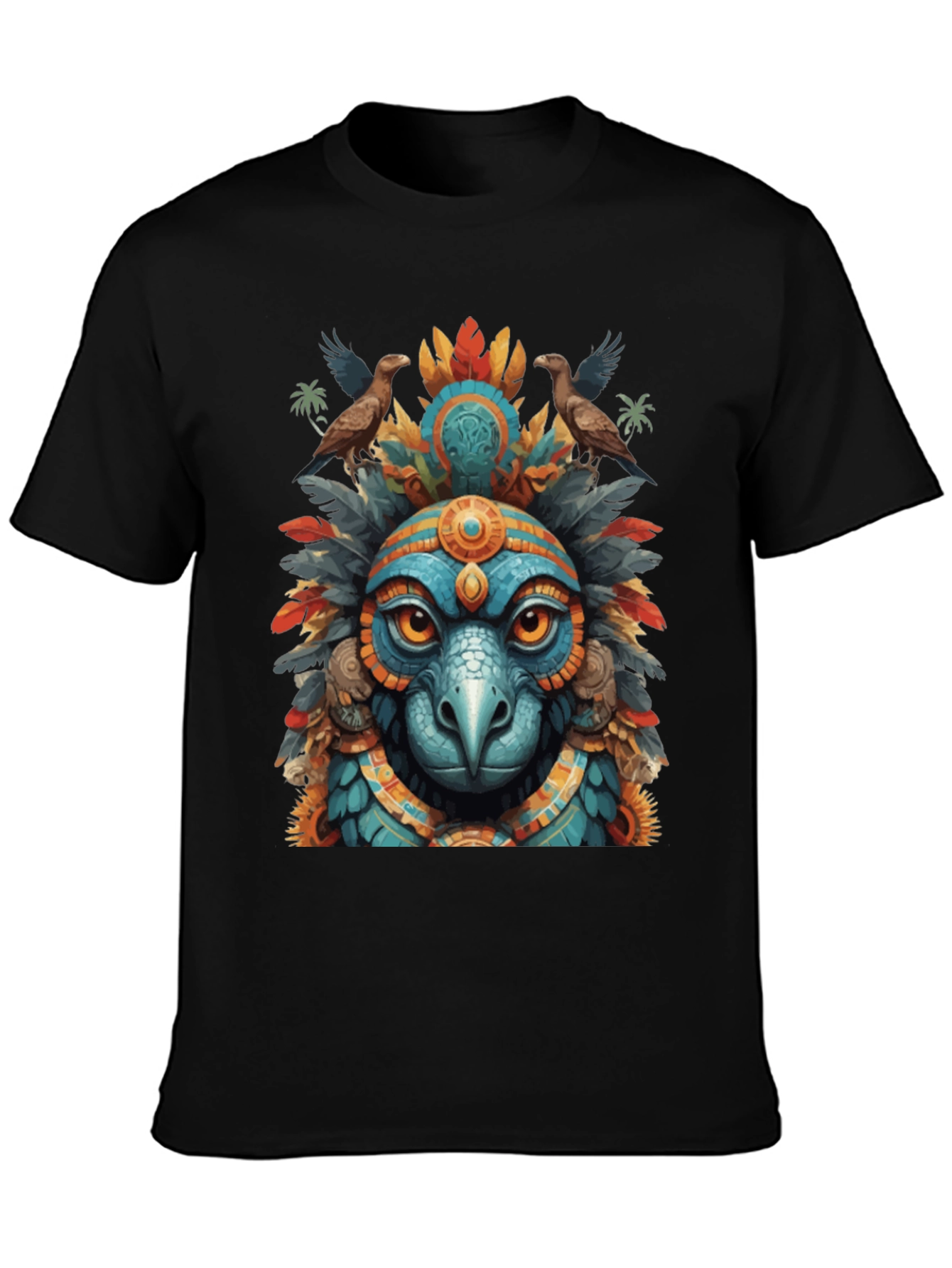 Aztec Eagle Warrior Graphic Tee