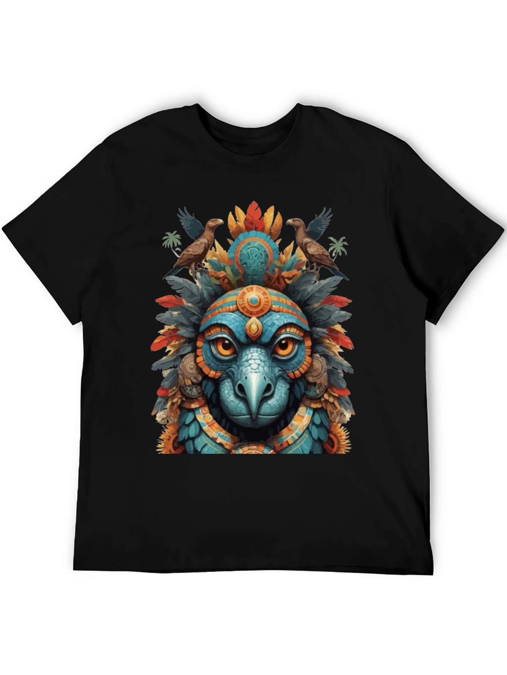 Aztec Eagle Warrior Graphic Tee