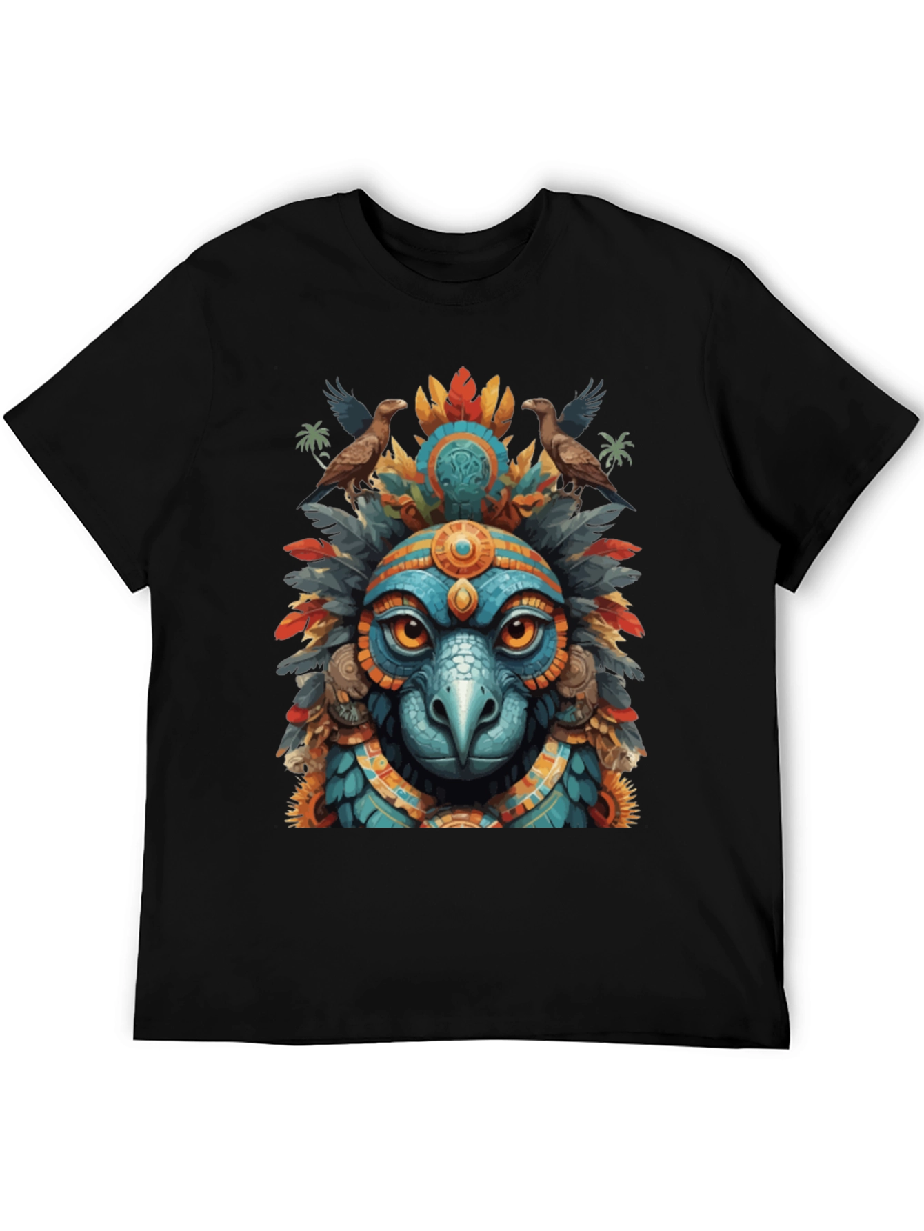 Aztec Eagle Warrior Graphic Tee