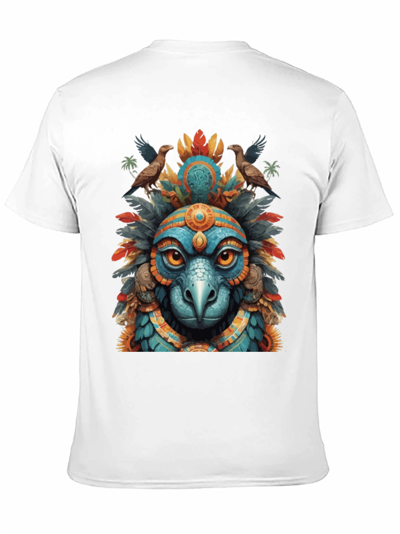 Aztec Eagle Warrior Graphic Tee
