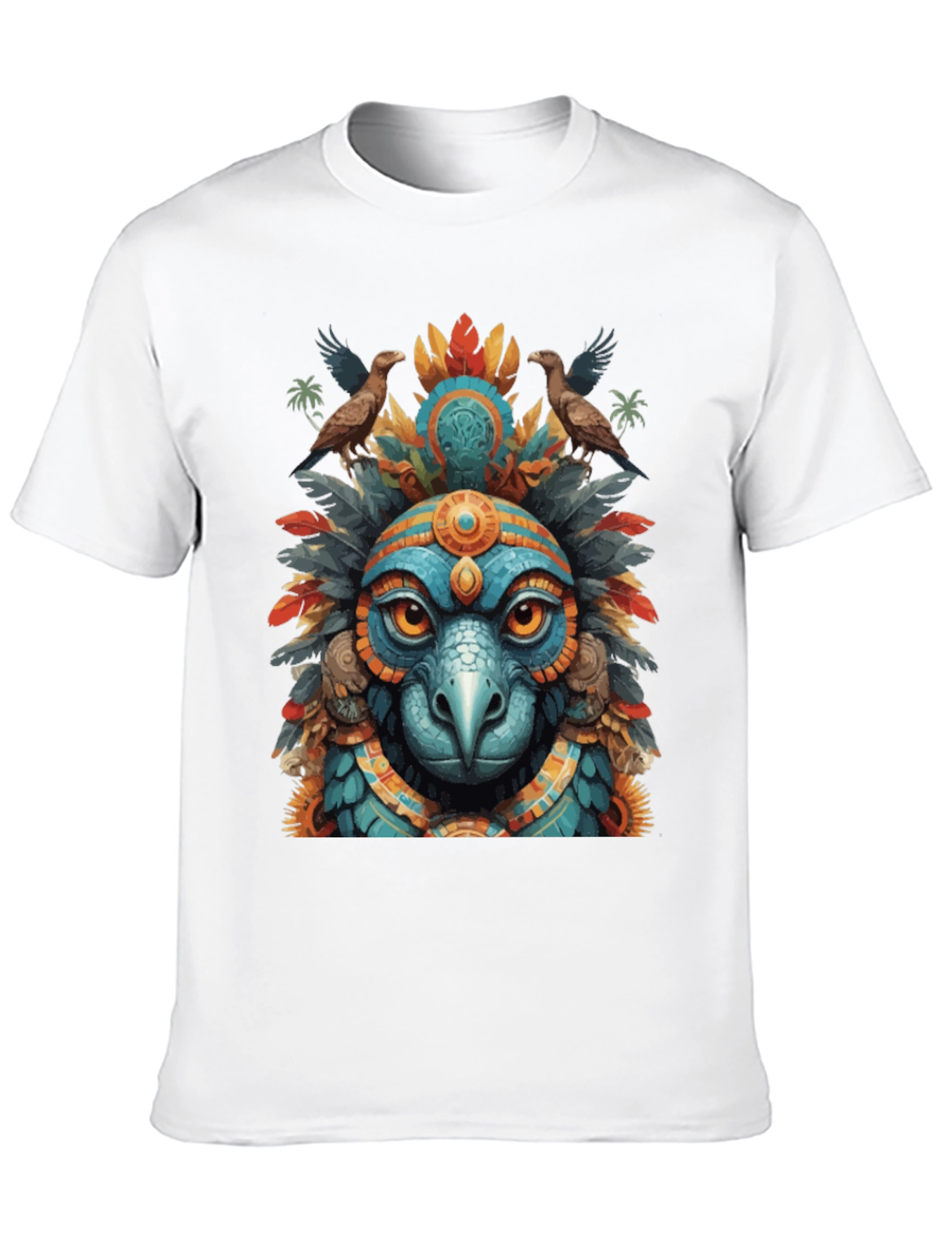 Aztec Eagle Warrior Graphic Tee