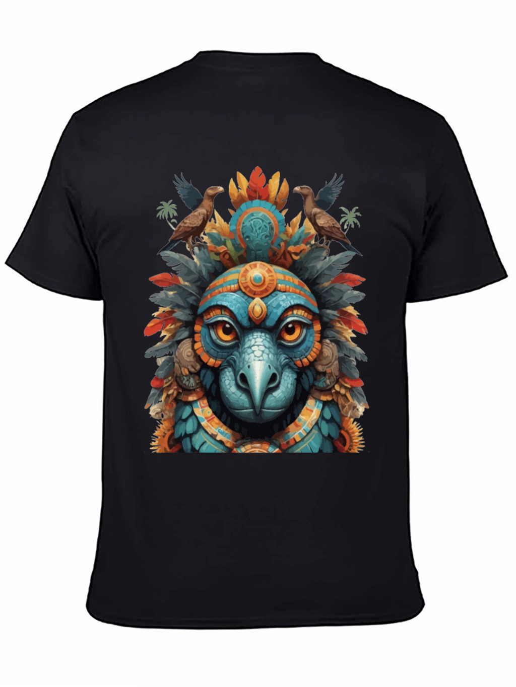 Aztec Eagle Warrior Graphic Tee