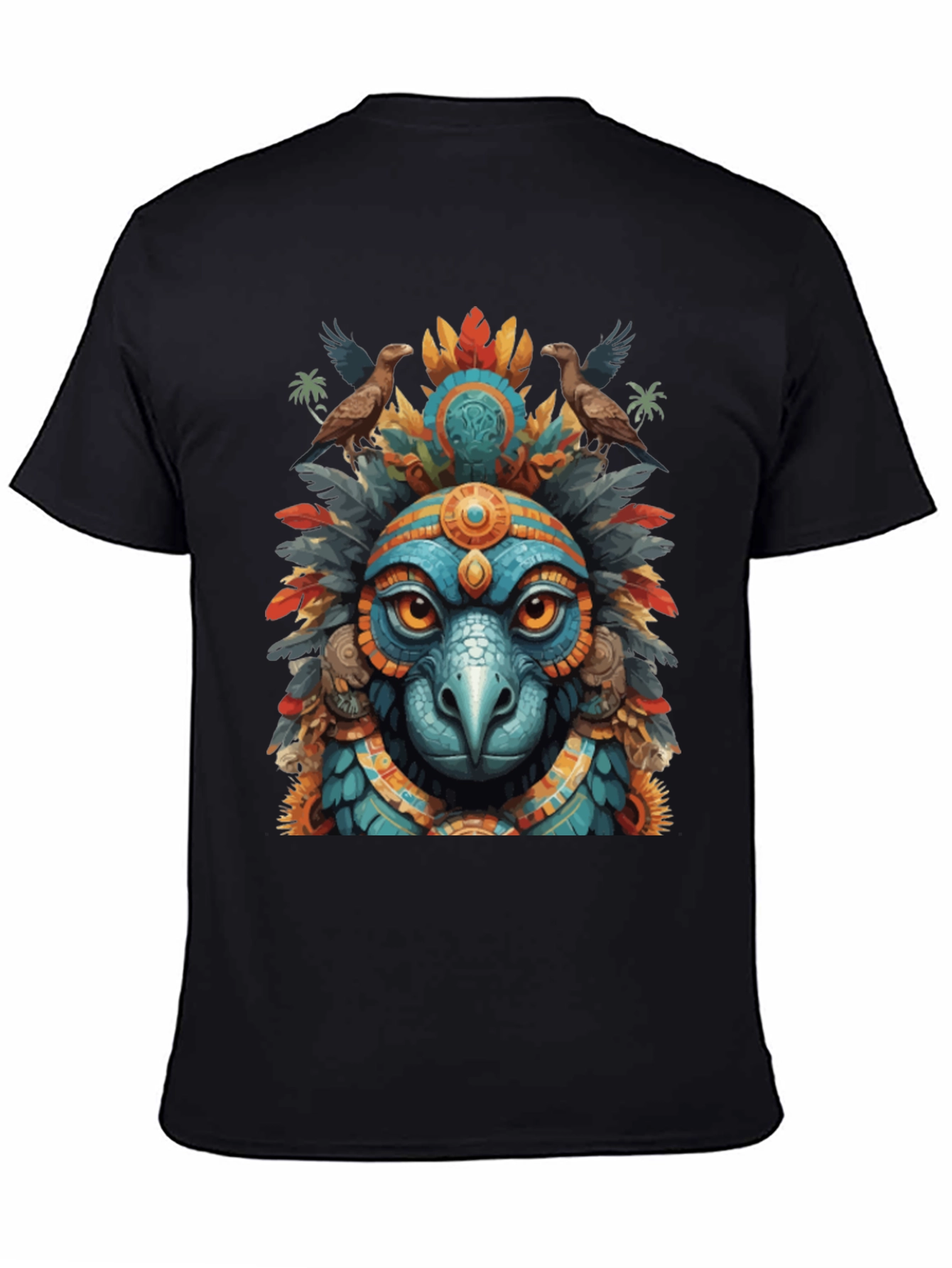 Aztec Eagle Warrior Graphic Tee