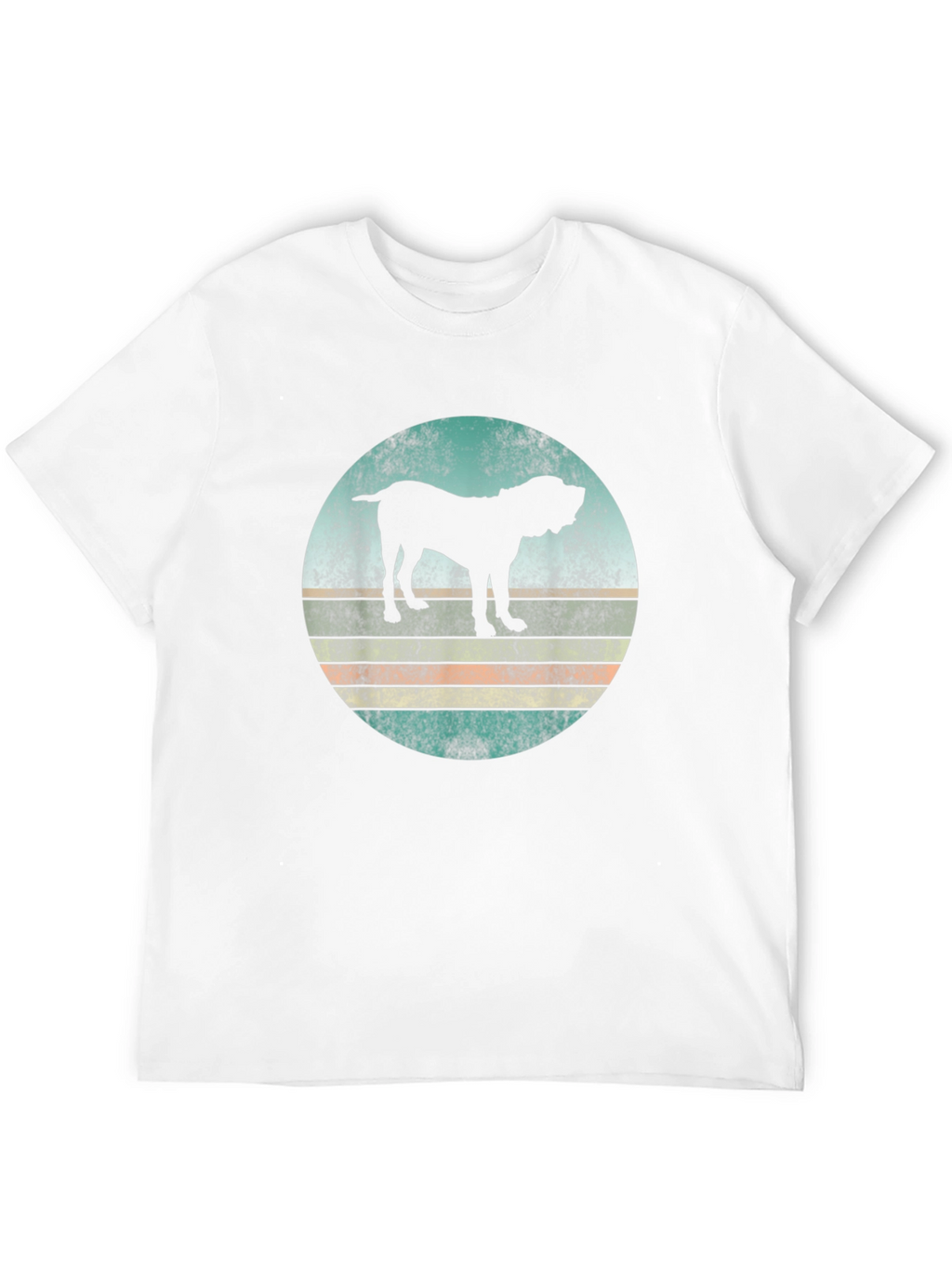Retro Dog Silhouette Graphic T-Shirt