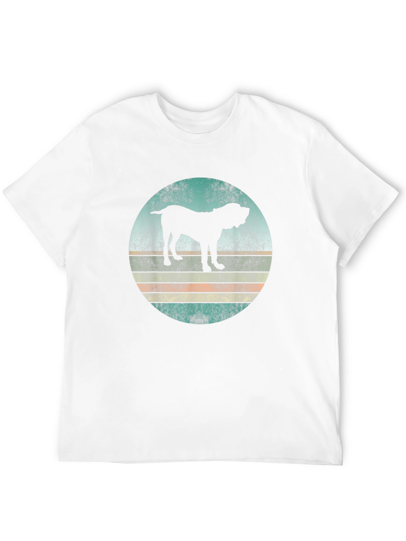 Retro Dog Silhouette Graphic T-Shirt