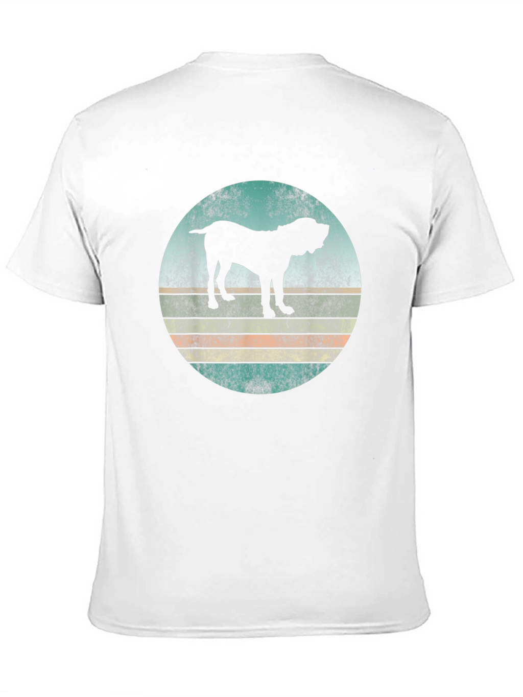 Retro Dog Silhouette Graphic T-Shirt