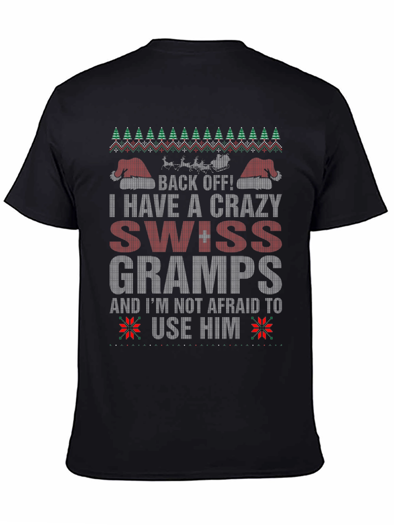 Crazy Swiss Gramps T-Shirt - Holiday Humor