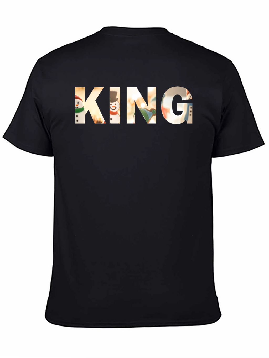 King Christmas Snowman Graphic T-Shirt
