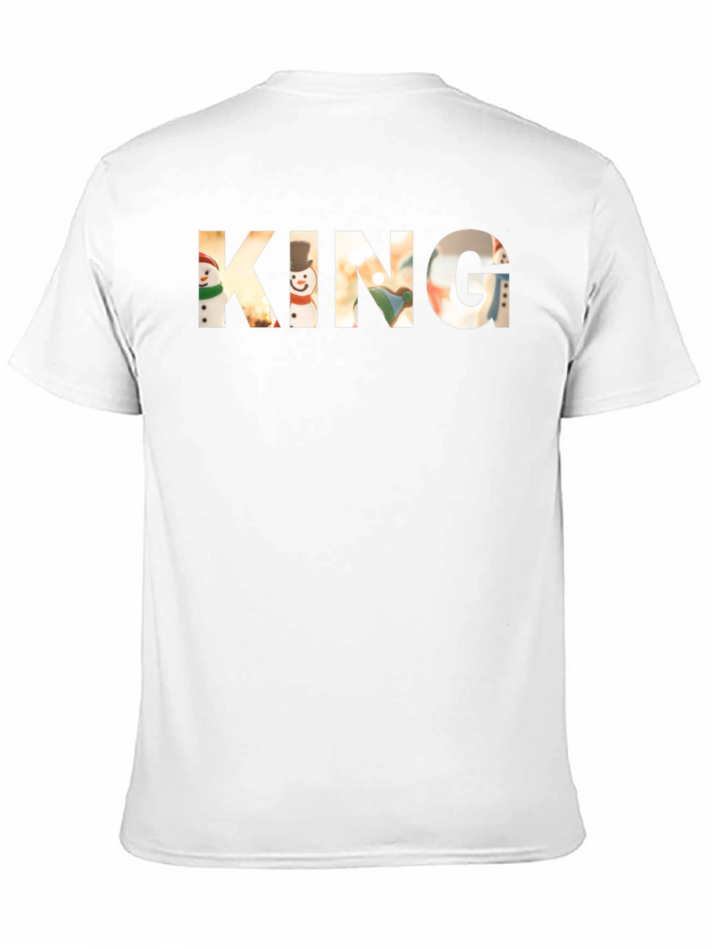 King Christmas Snowman Graphic T-Shirt