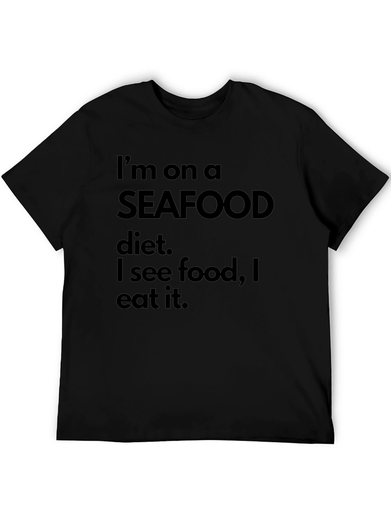 Seafood Diet Funny Graphic Tee