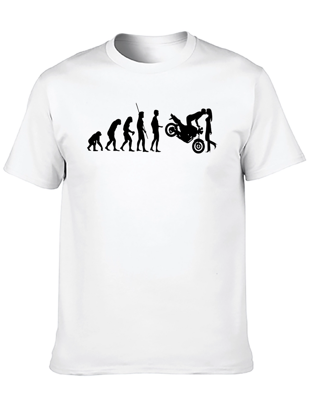 Evolution Motorcycle Black Graphic Tee