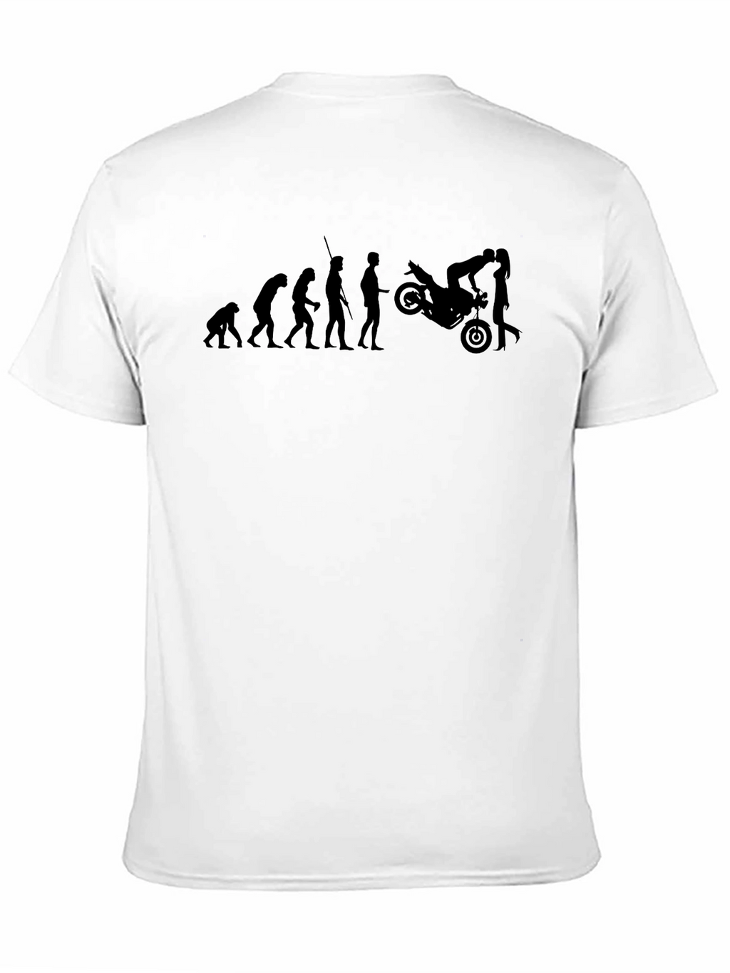 Evolution Motorcycle Black Graphic Tee