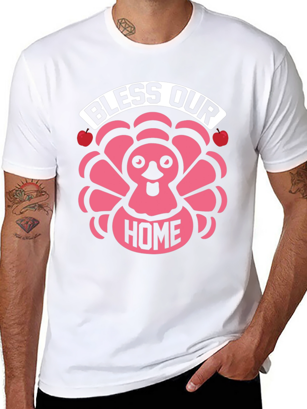 Bless Our Home Thanksgiving Turkey T-Shirt