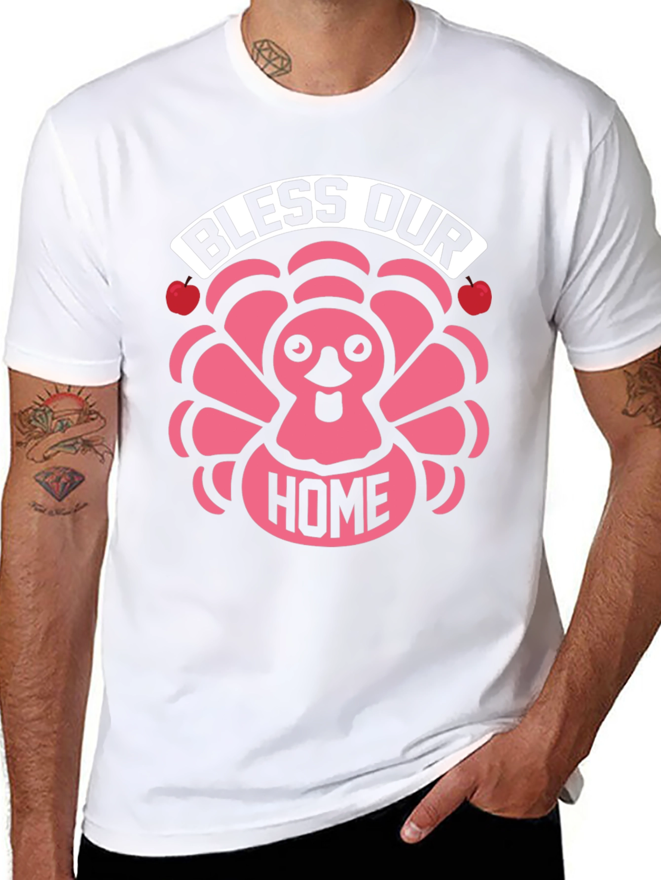 Bless Our Home Thanksgiving Turkey T-Shirt