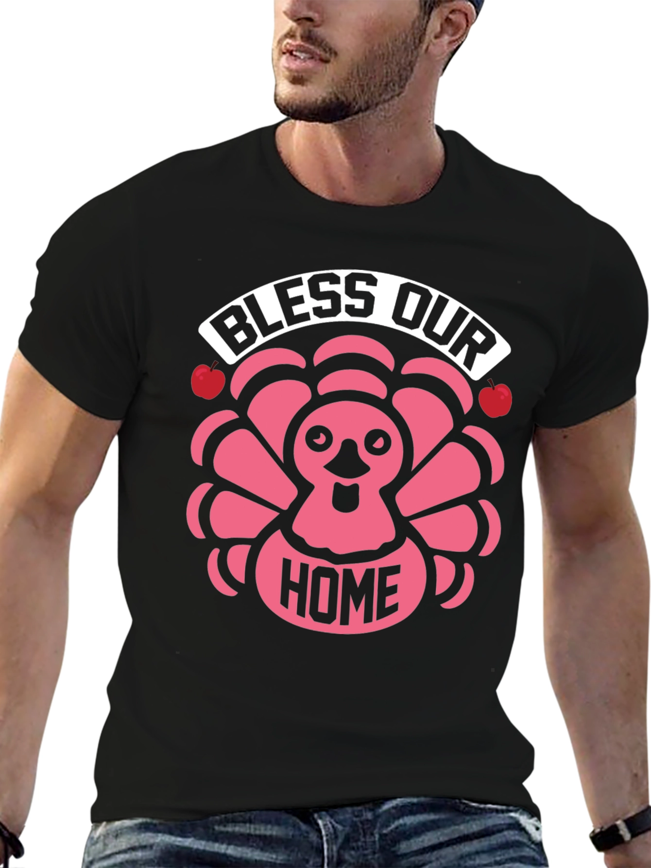 Bless Our Home Thanksgiving Turkey T-Shirt