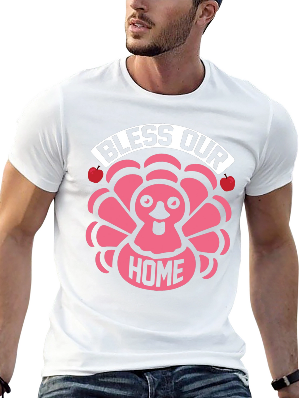 Bless Our Home Thanksgiving Turkey T-Shirt