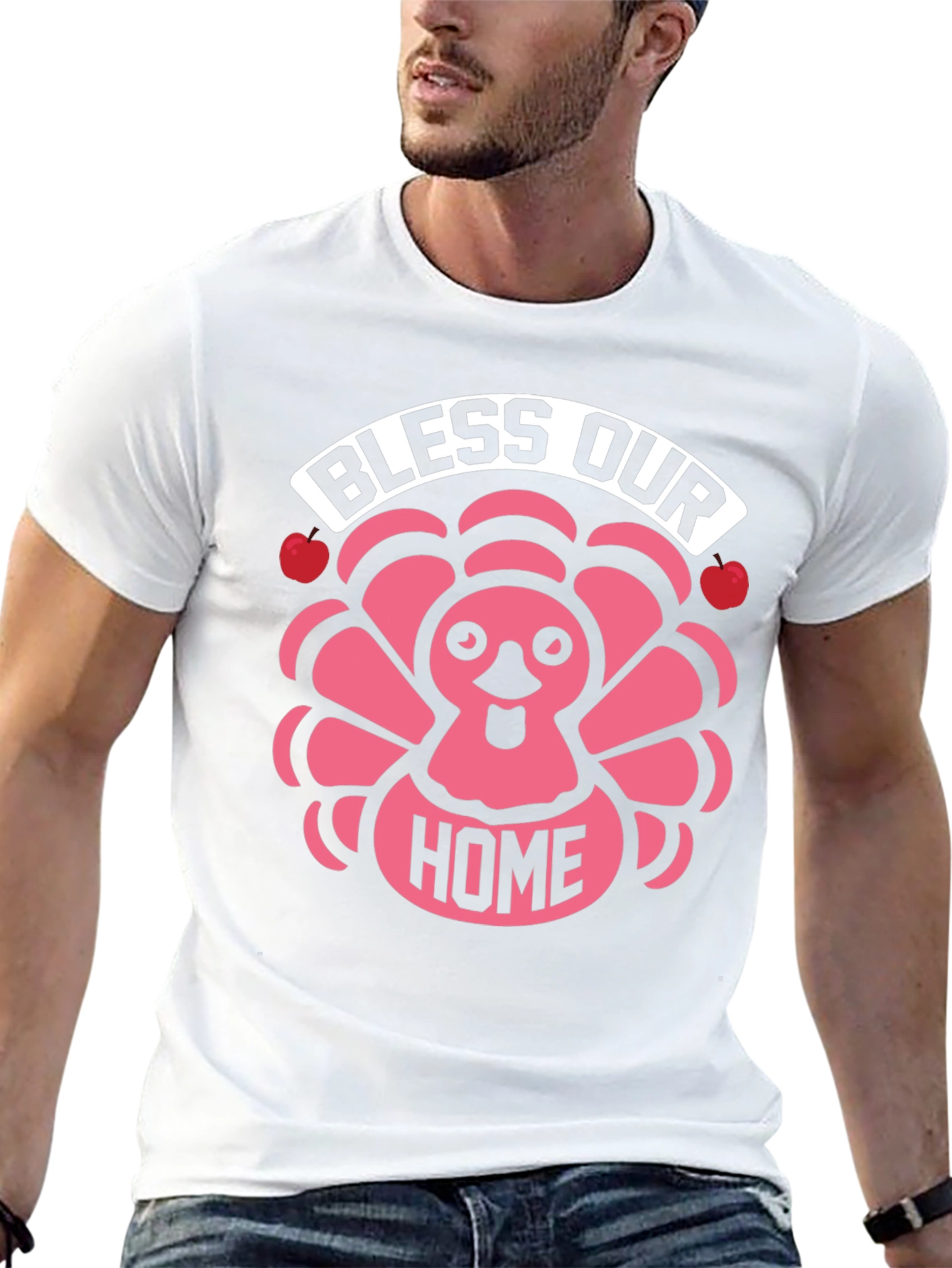 Bless Our Home Thanksgiving Turkey T-Shirt