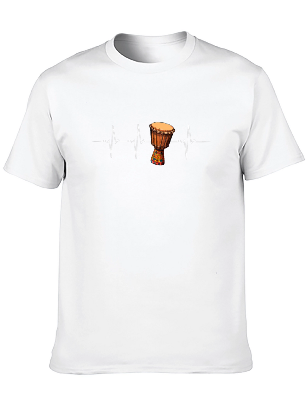 Djembe Heartbeat T-Shirt - Music Lover Tee