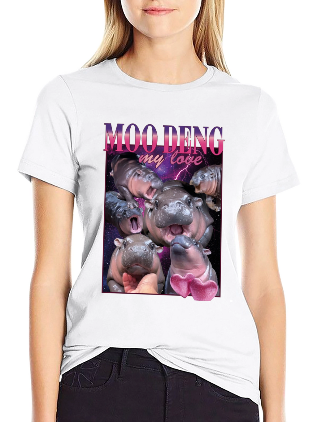 Moo Deng My Love T-Shirt - Hippo Tee