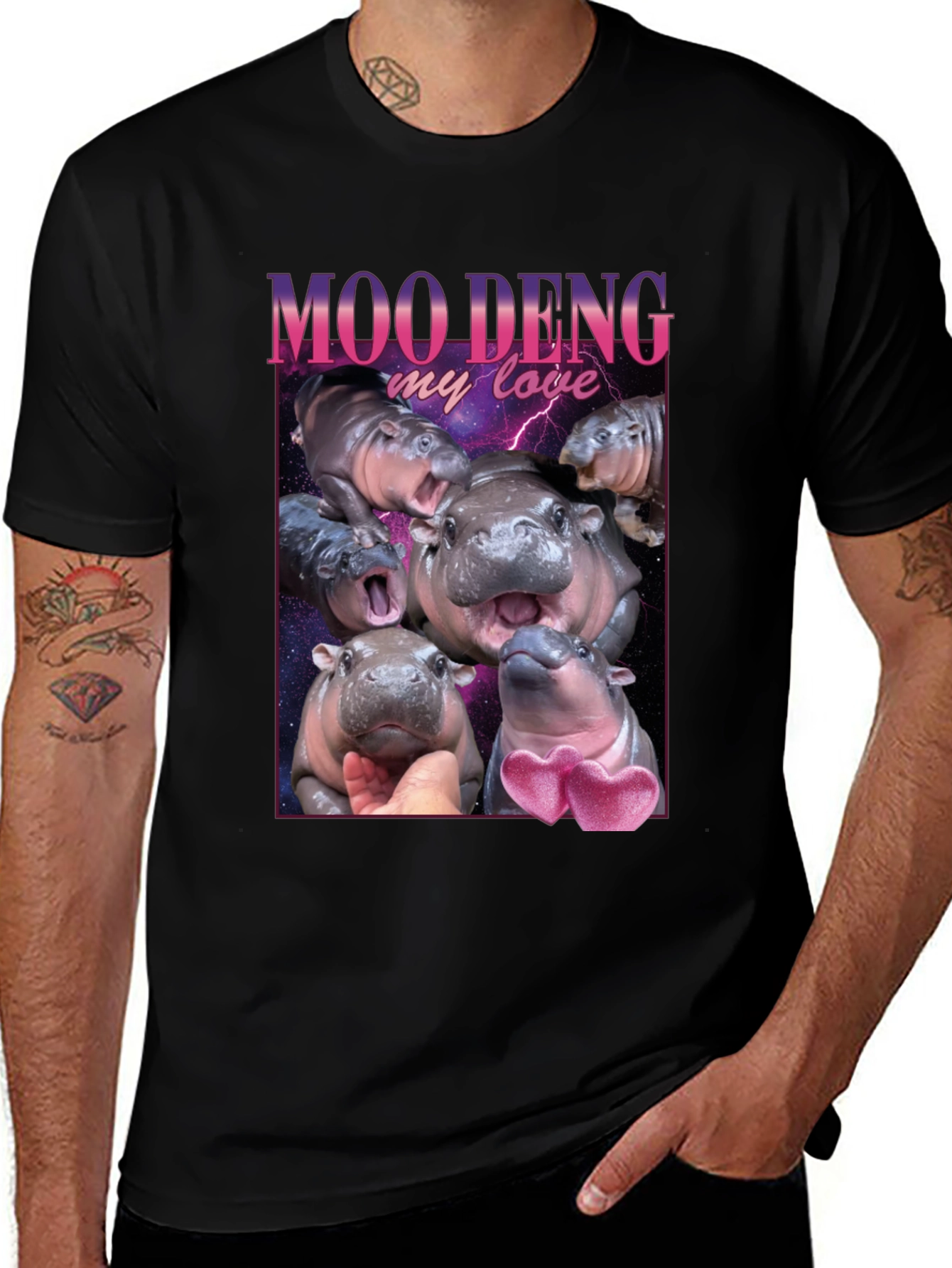 Moo Deng My Love T-Shirt - Hippo Tee