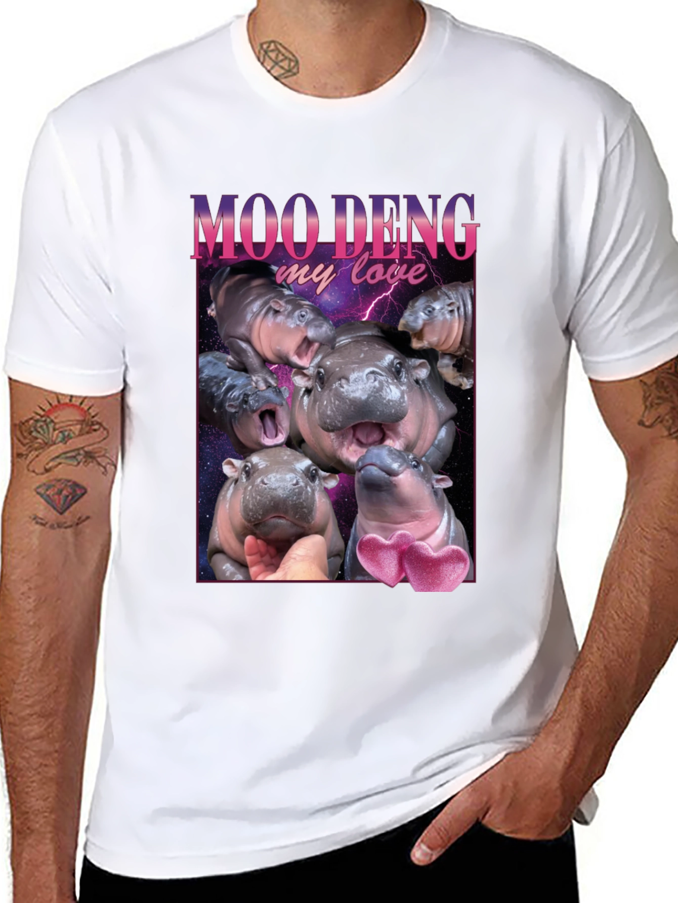 Moo Deng My Love T-Shirt - Hippo Tee