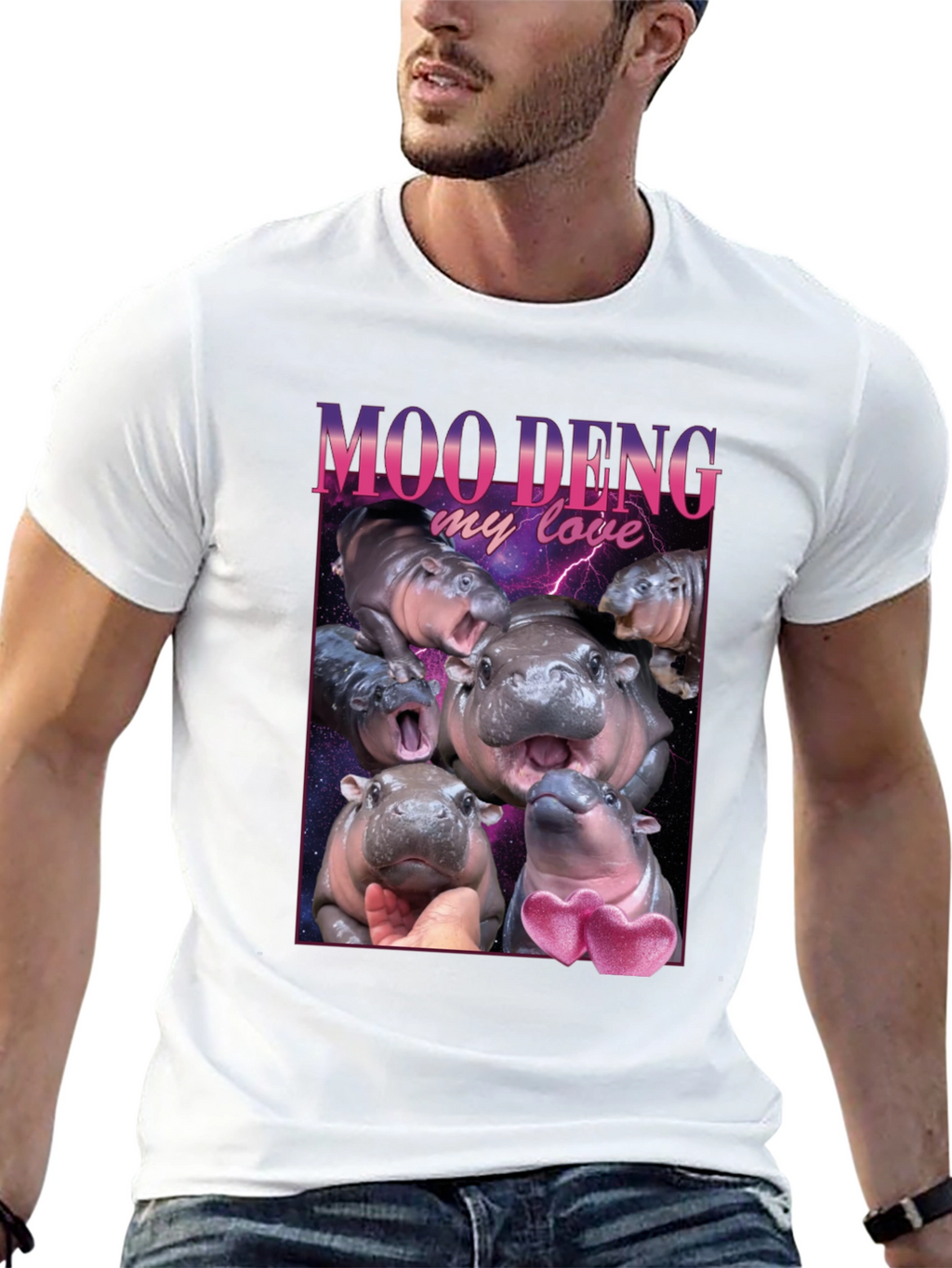 Moo Deng My Love T-Shirt - Hippo Tee