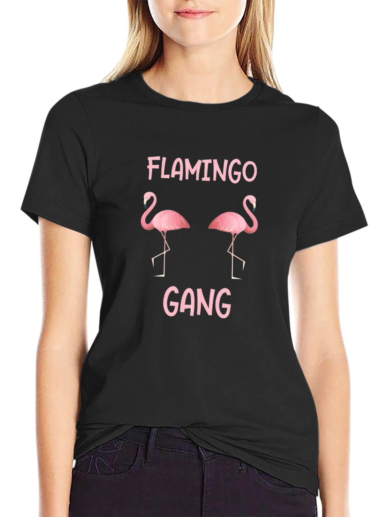Flamingo Gang Graphic T-Shirt