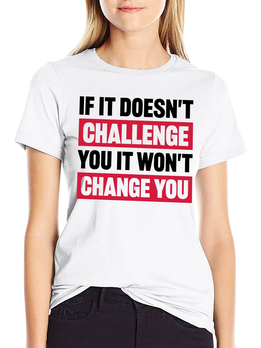 Motivational Graphic T-Shirt - Challenge Change