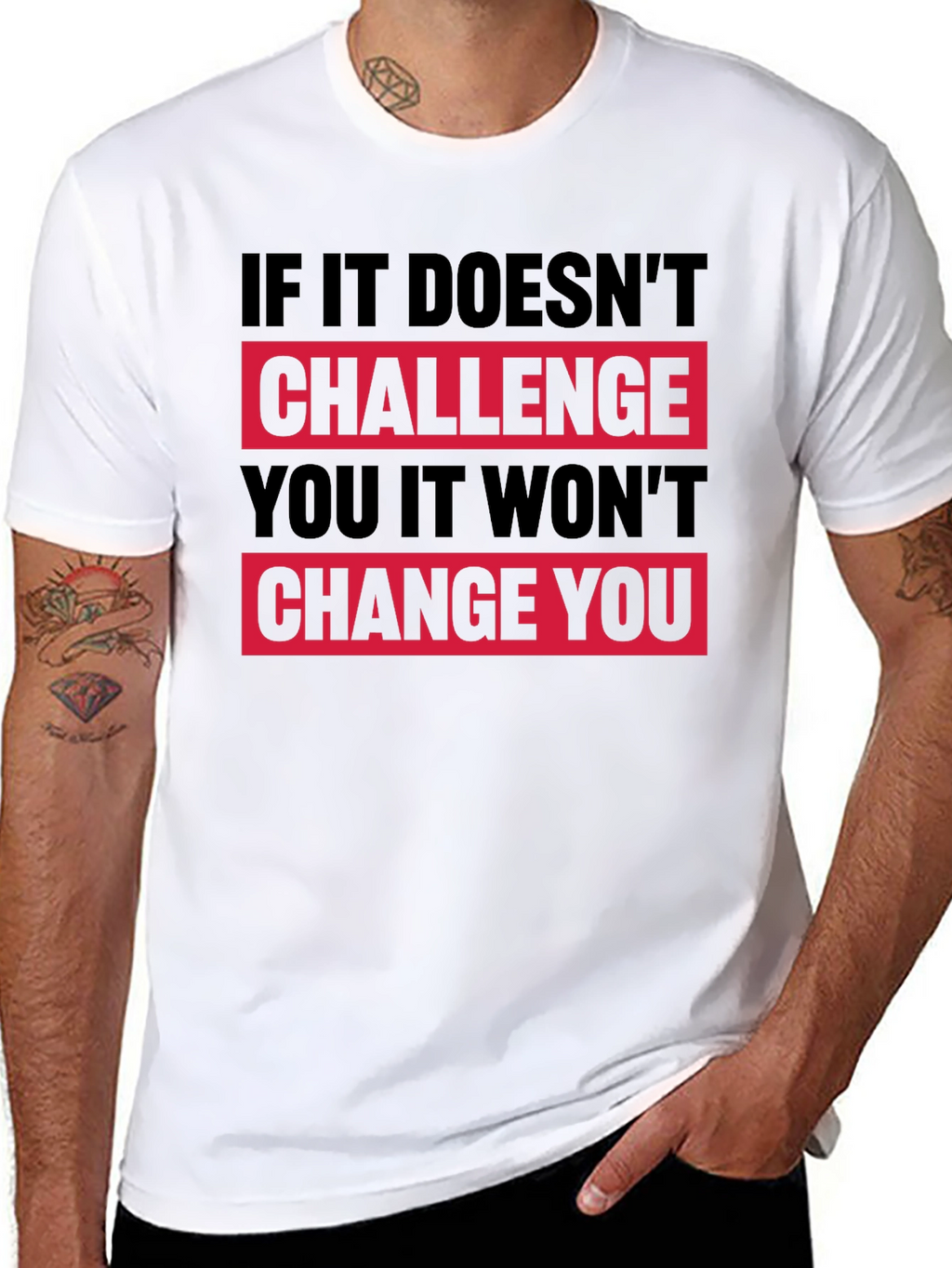 Motivational Graphic T-Shirt - Challenge Change