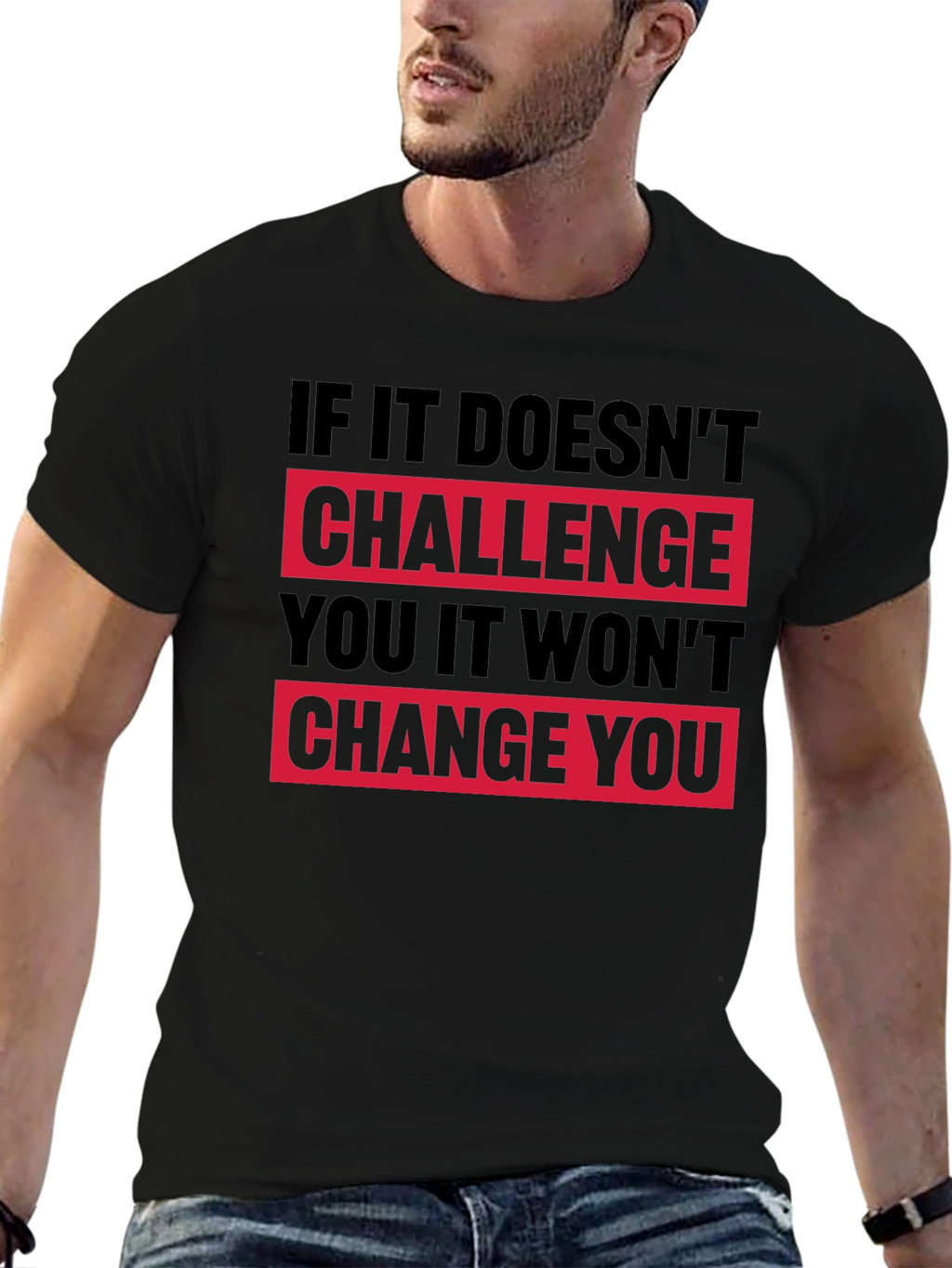 Motivational Graphic T-Shirt - Challenge Change