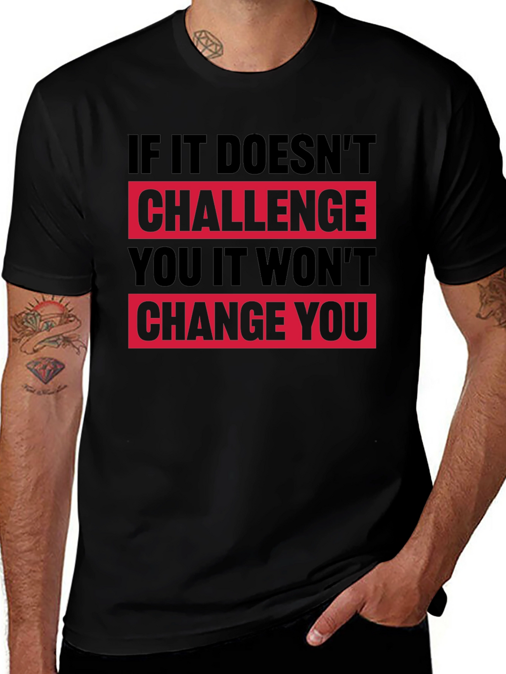 Motivational Graphic T-Shirt - Challenge Change