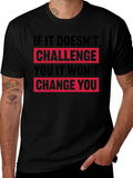 Motivational Graphic T-Shirt - Challenge Change