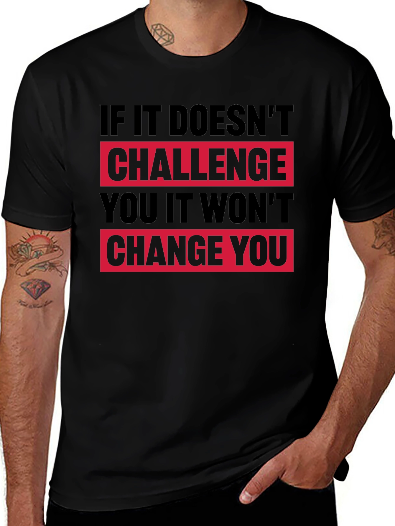 Motivational Graphic T-Shirt - Challenge Change