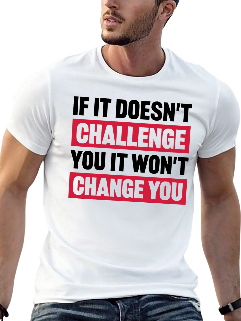 Motivational Graphic T-Shirt - Challenge Change