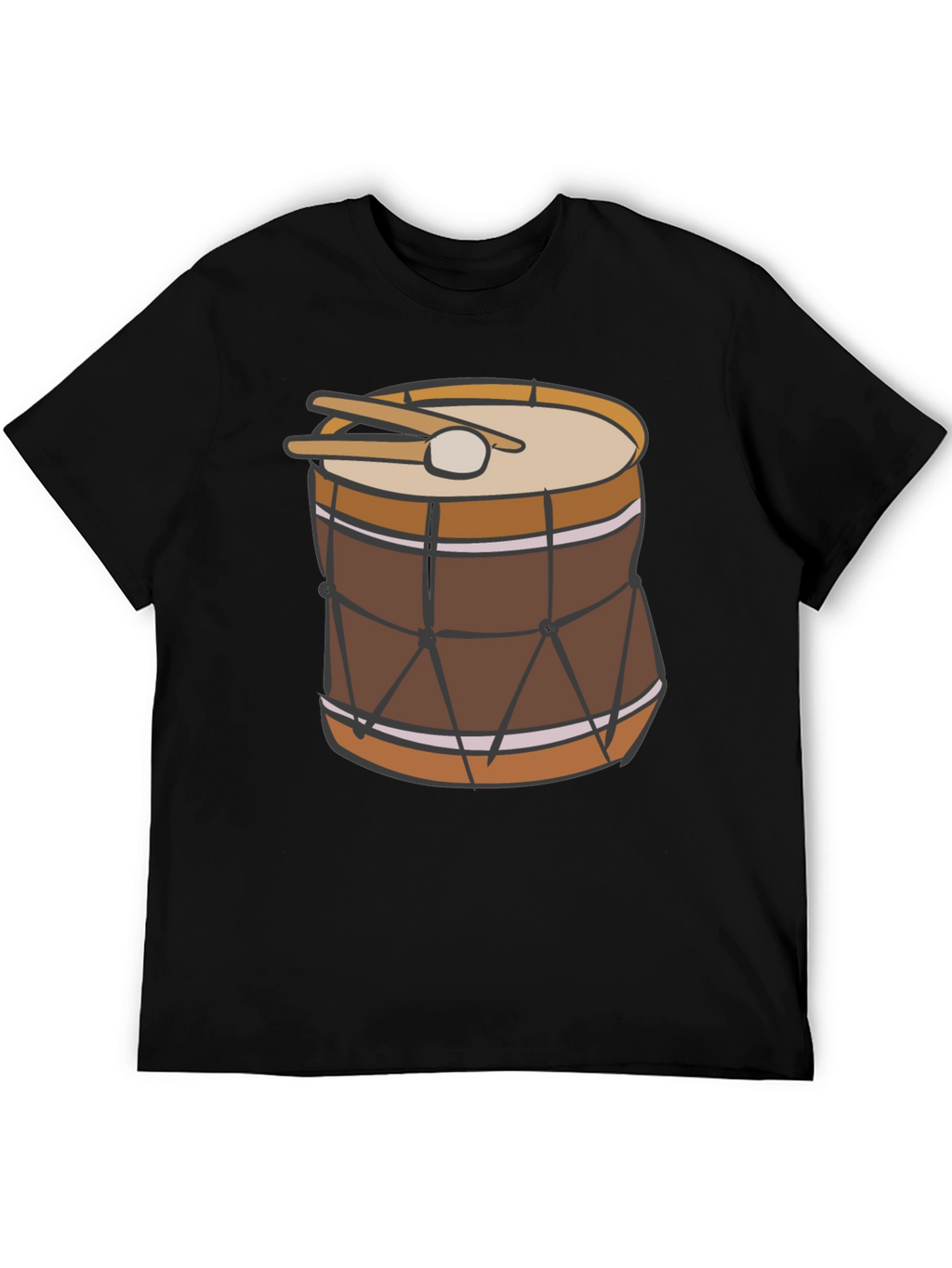 Drum Graphic Black T-Shirt