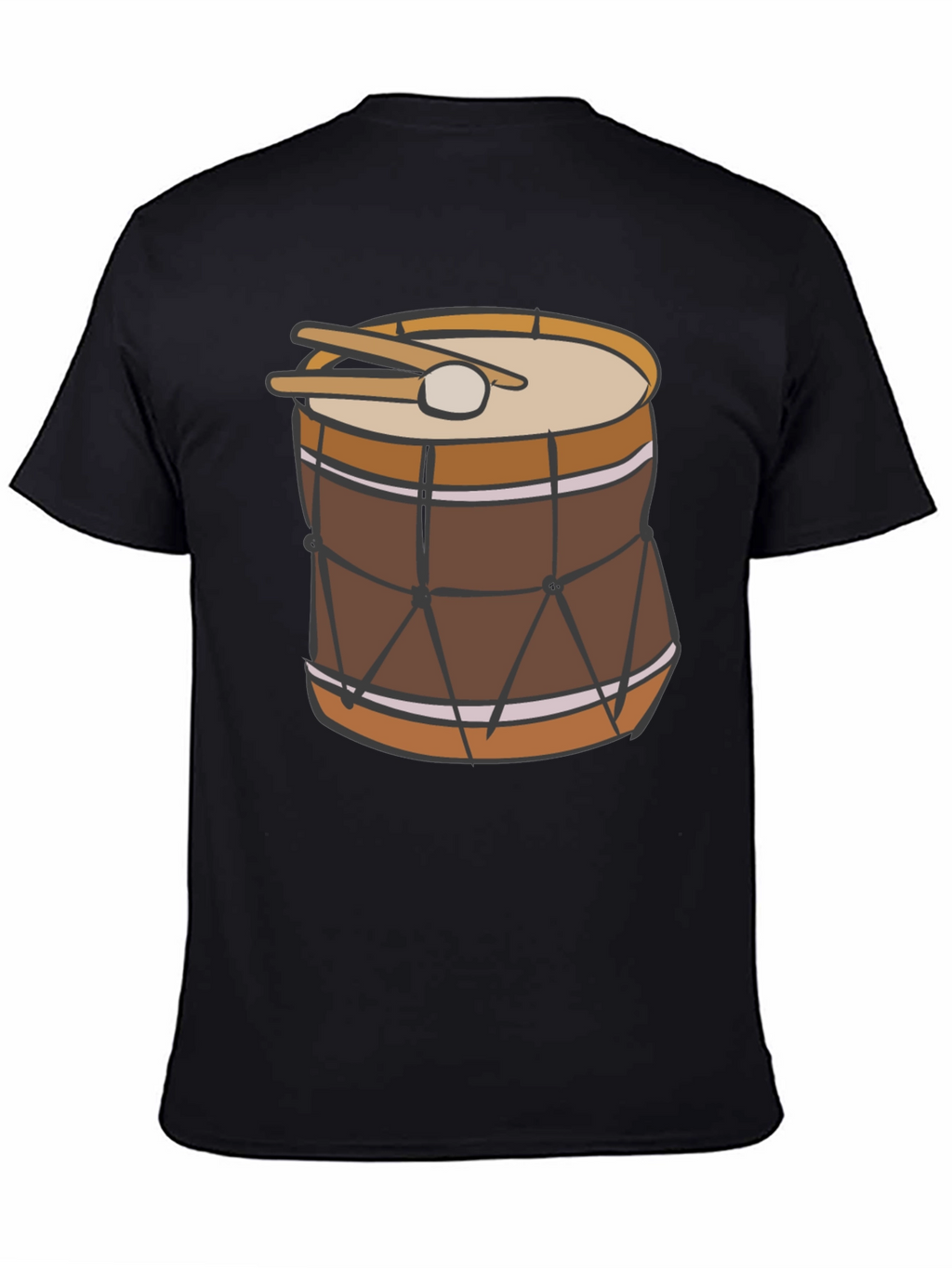 Drum Graphic Black T-Shirt