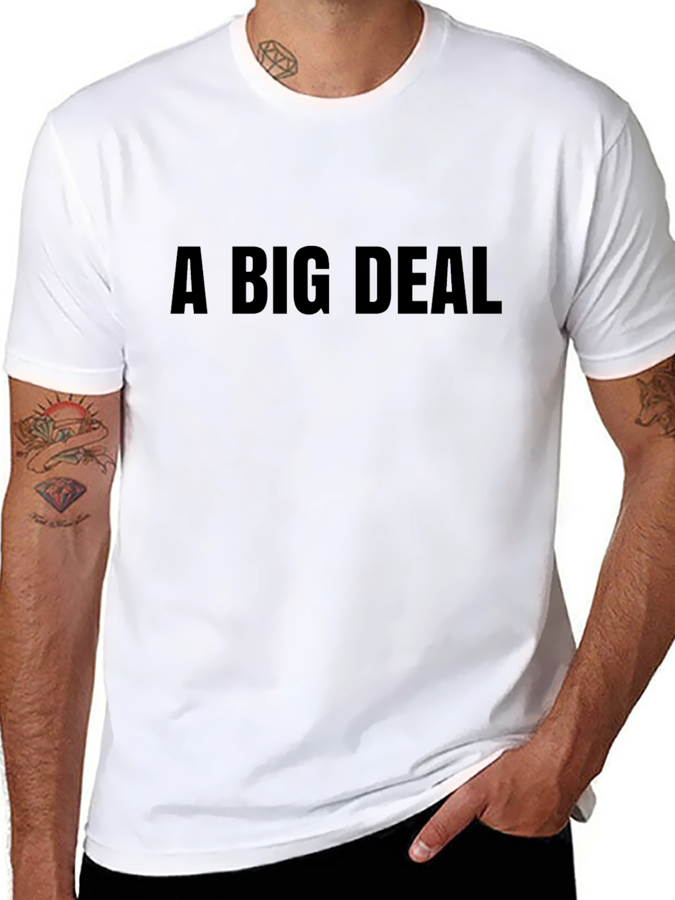 A Big Deal Black Graphic T-Shirt
