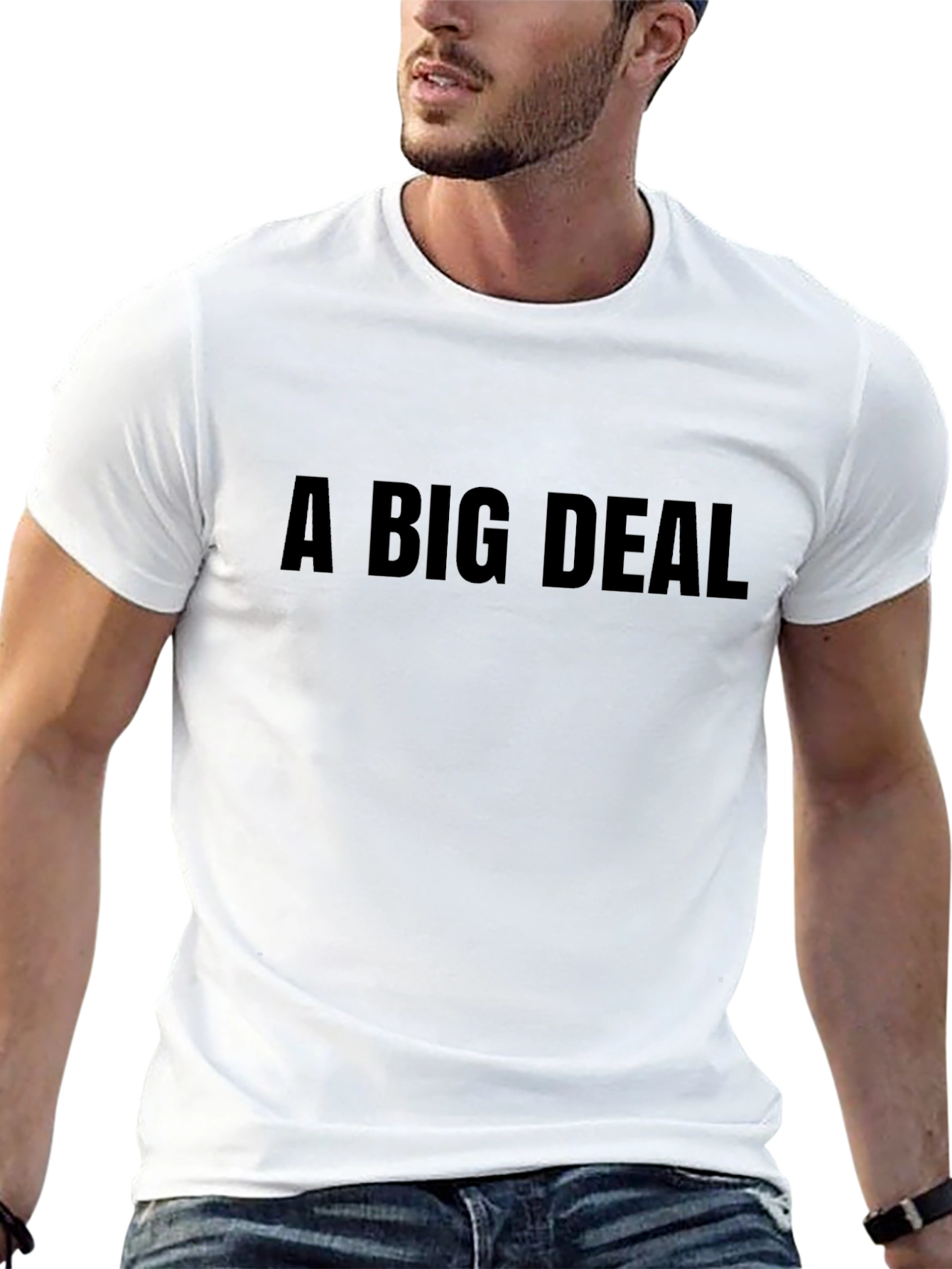 A Big Deal Black Graphic T-Shirt